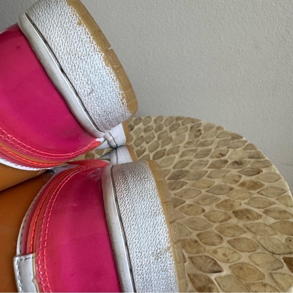 Nike Air Jordan 1 GS Edge Glow White Pink Blast Sneakers 5.5 - Picture 9 of 10